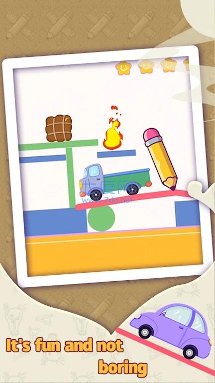 画线皮卡车drawline pickuptruck