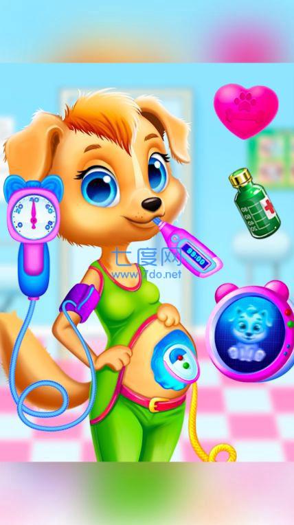 妈妈怀孕小狗宠物日托