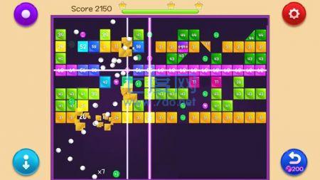 宝石砖块破碎机游戏