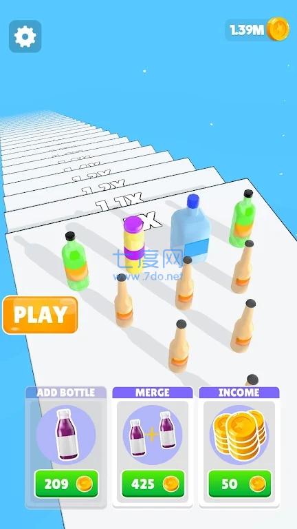 粉碎合并瓶子Bottle Run
