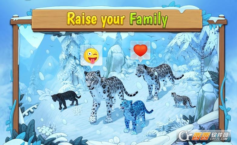 雪豹家庭snow leopard family sim v1.5.1 安卓版