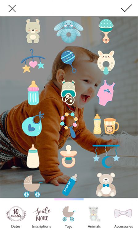 婴儿照片编辑器p图APP软件图片1