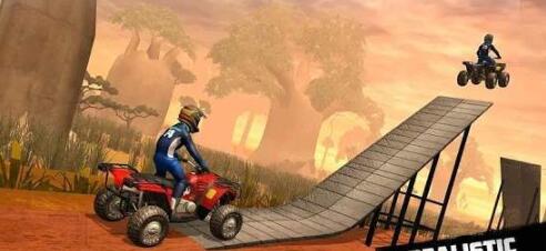 四轮摩托车比赛特技