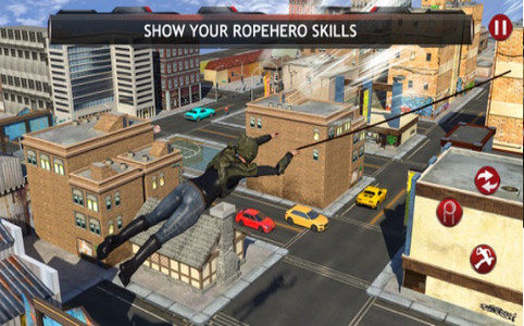 警察机器人绳索英雄