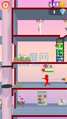 阁楼战斗2048Penthouse3D 2048 v1.1.1.33