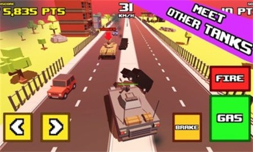 疯狂的道路坦克横撞  v0.1