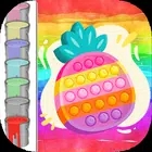 流行色彩Pop It Coloring