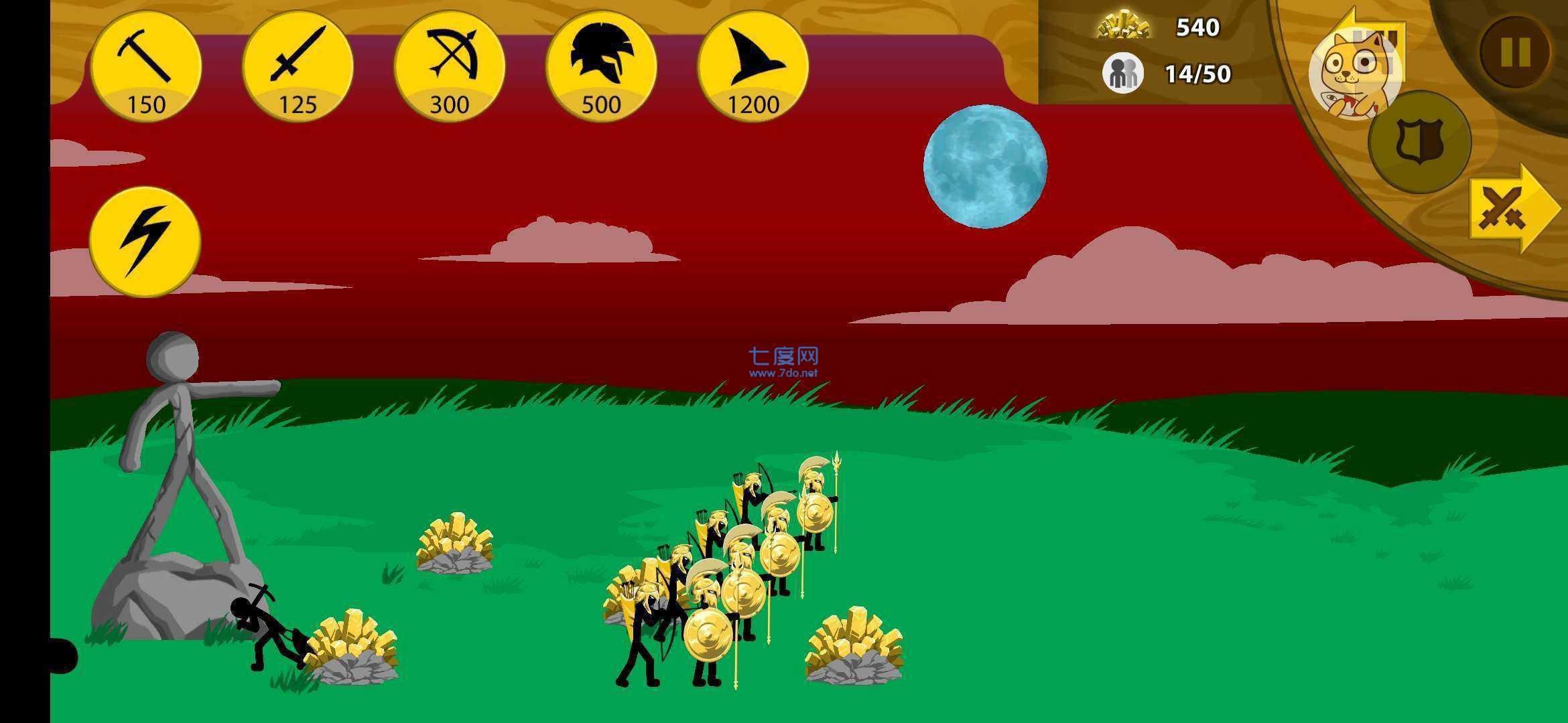 火柴人战争僵尸召唤者破解版