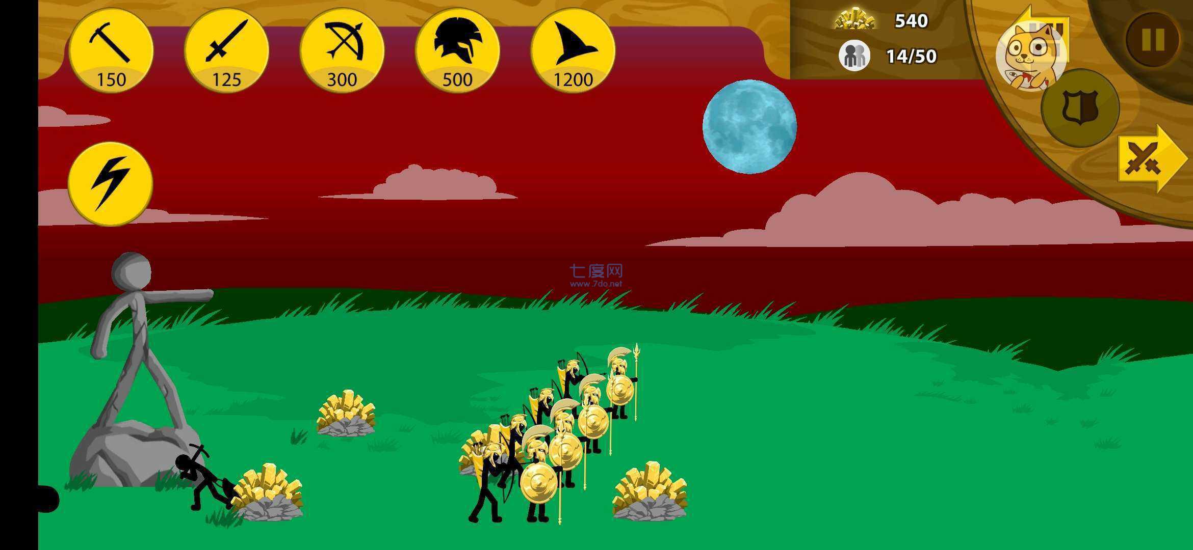 火柴人战争僵尸召唤者破解版