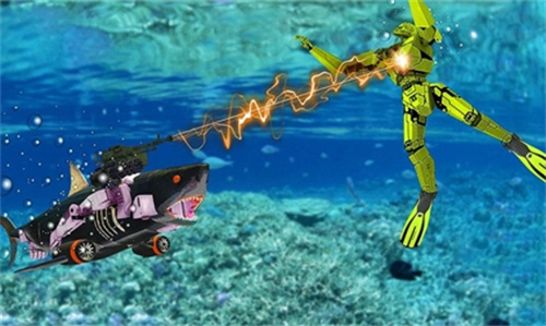 机械鲨拼装射击