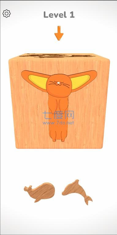 木制动物谜题Cube Zoo