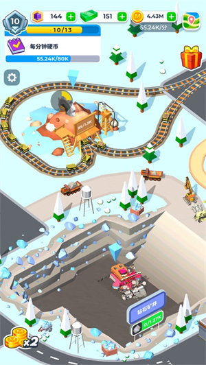 开矿我贼溜无限金币解锁版截图1