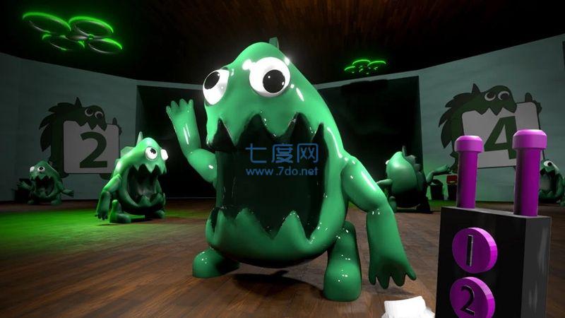 绿色怪物生活挑战游戏