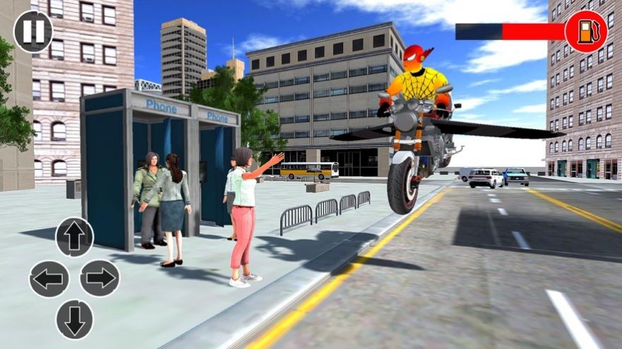 蜘蛛英雄自行车飞行截图1