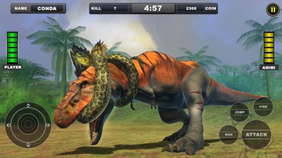 蟒蛇大战霸王龙  v1.0