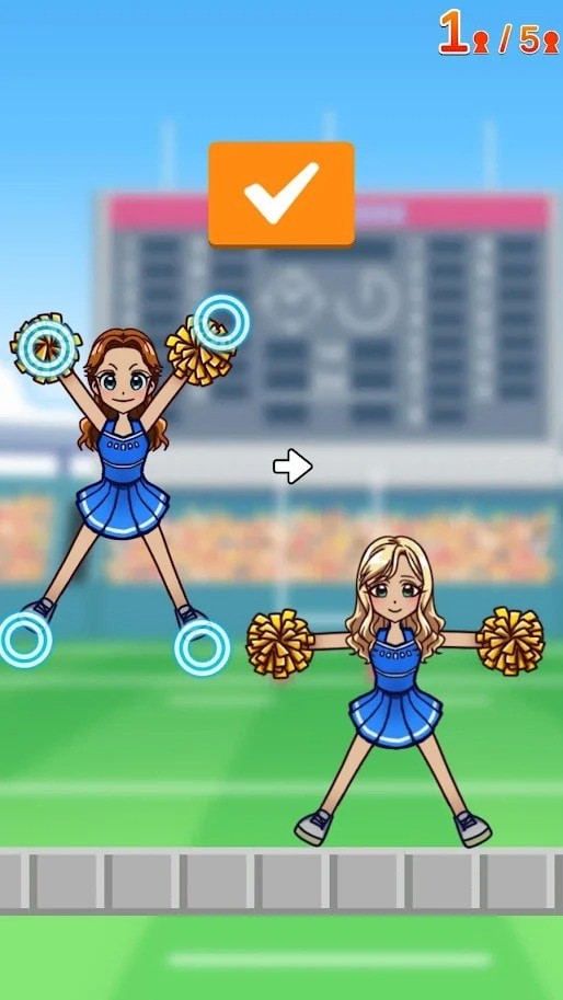 啦啦队叠罗汉游戏中文版(Stack-up Cheerleaders)