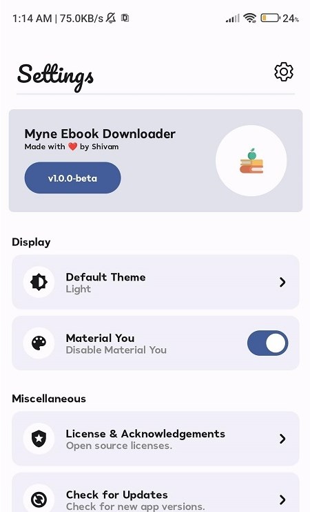 Myne  v1.1.1