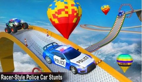 警察坡道汽车特技游戏坡道全完整版  v4.2.3