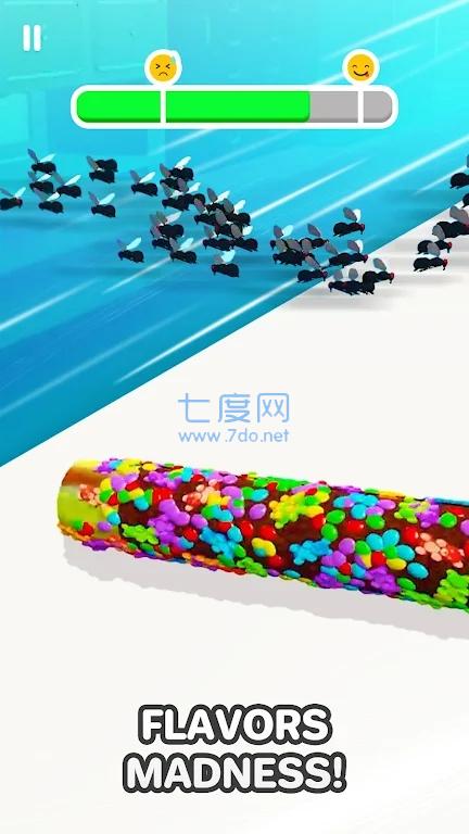 卷甜品跑酷游戏