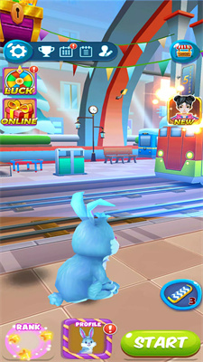 会说话的蓝兔子TalkingPetGold Rush