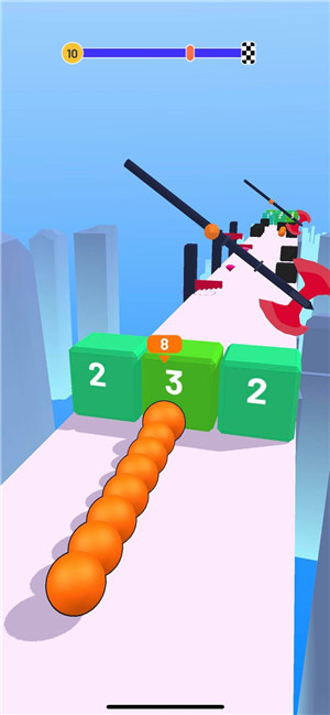 蛇形奔跑3D积木