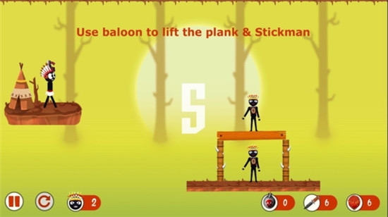 火柴人印第安弓箭手 火柴人印第安弓箭手