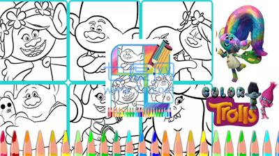 着色木马世界巡回赛trolls coloring v1.0.0