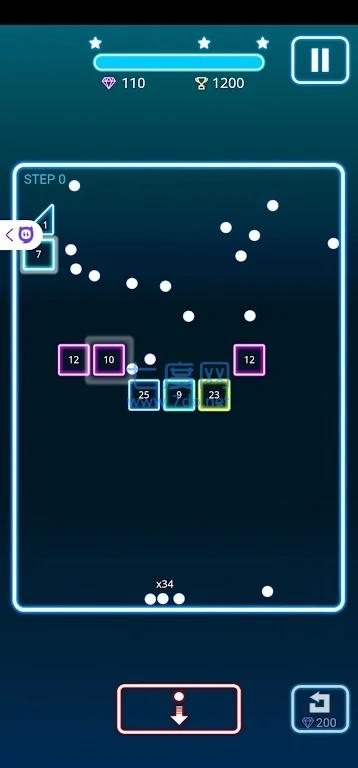 彩色块块粉碎机游戏