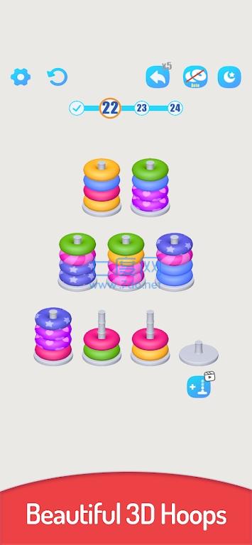 彩色圆圈排序Color Sort3D