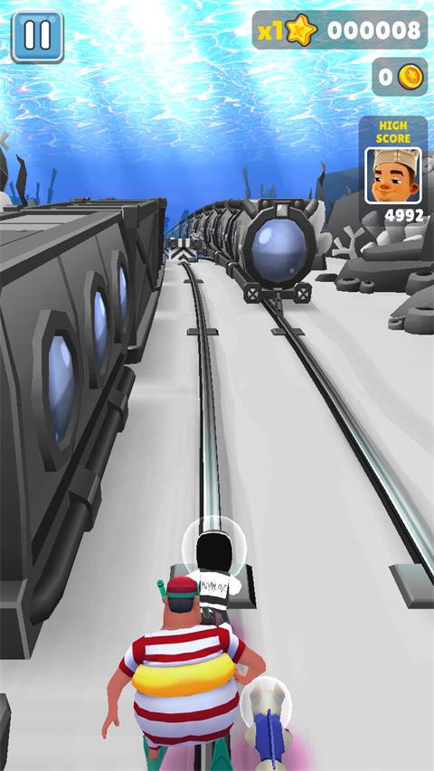 地铁跑酷超级黑白水下城定制版 v3.9.0