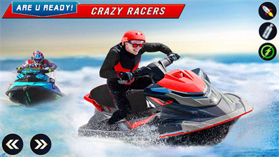 快艇划船比赛JetSkiBoatStuntRacing Game