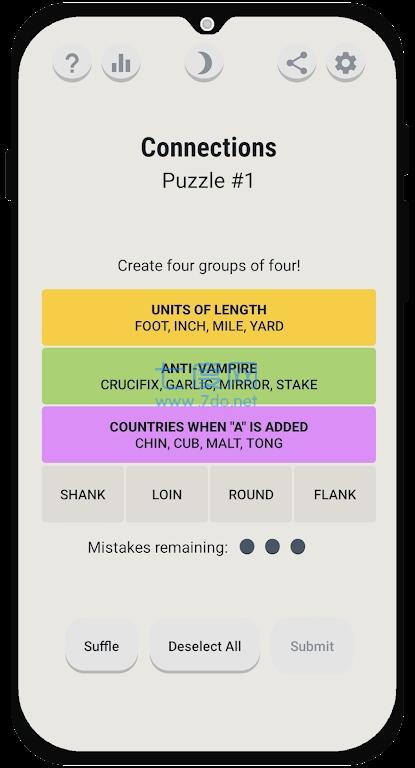 连接分组单词Connections