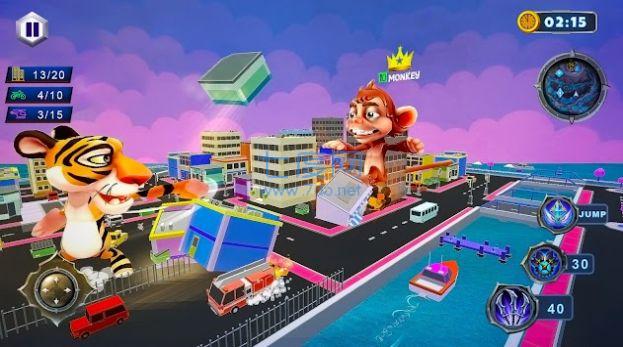 疯狂的动物城市破坏游戏 v1.0