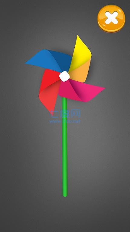 独特的风车模拟Pinwheel
