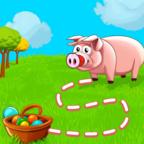 小猪奔跑拼图PigRush SolitairePuzzle