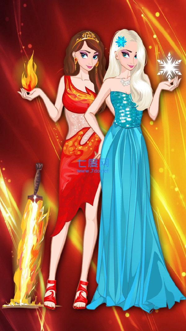 冰雪女王换装化妆