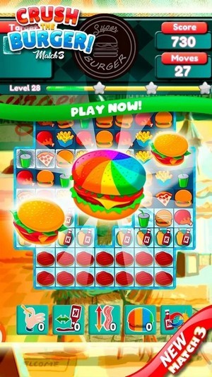 粉碎汉堡豪华三消 v1.0