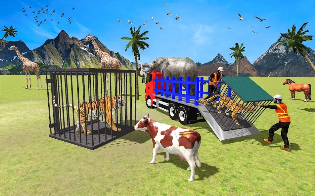 野生动物货物运输车游戏官方版（Wild Animal Cargo Transporter）图片1