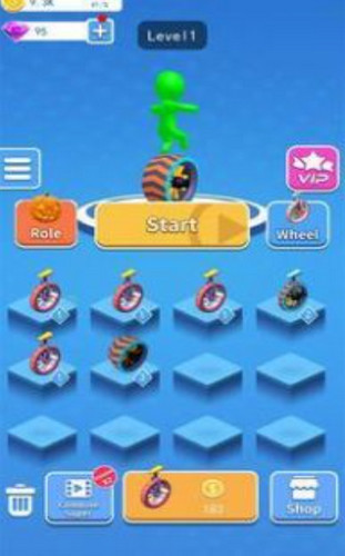 滚轮溜冰比赛游戏