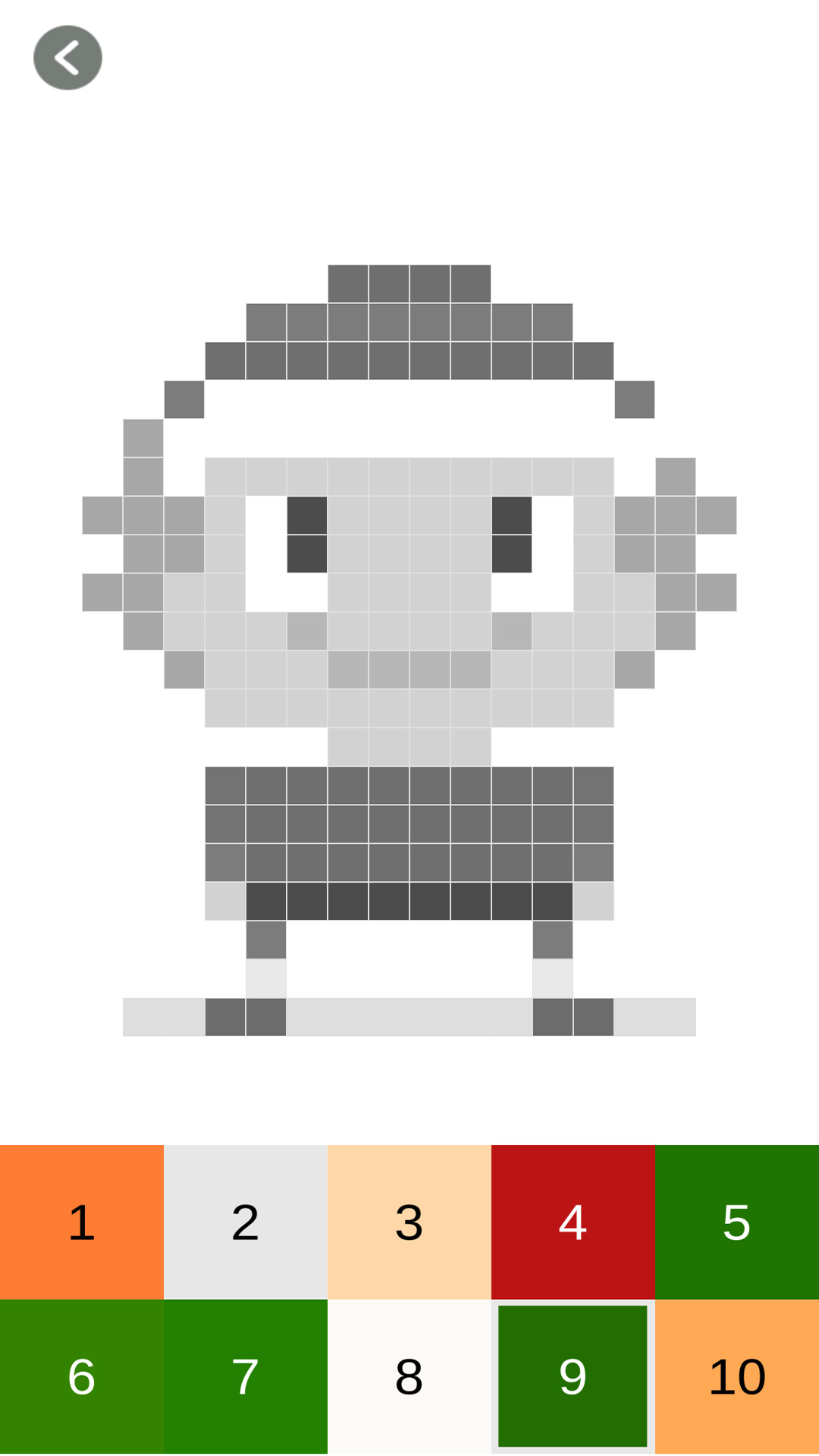 像素数字填色