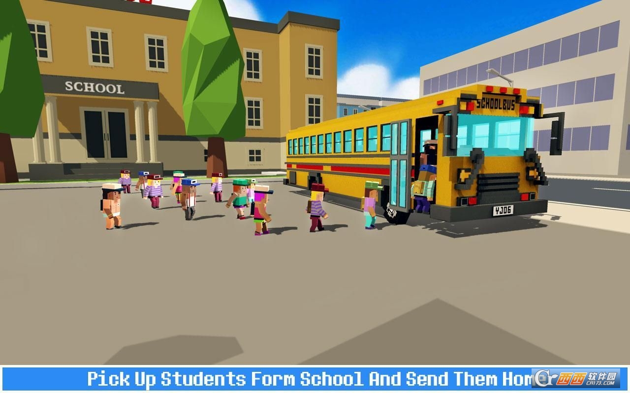 School Bus Game(像素校车模拟)截图2