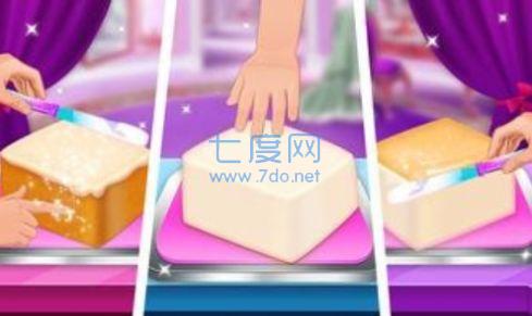 女孩化妆和蛋糕游戏