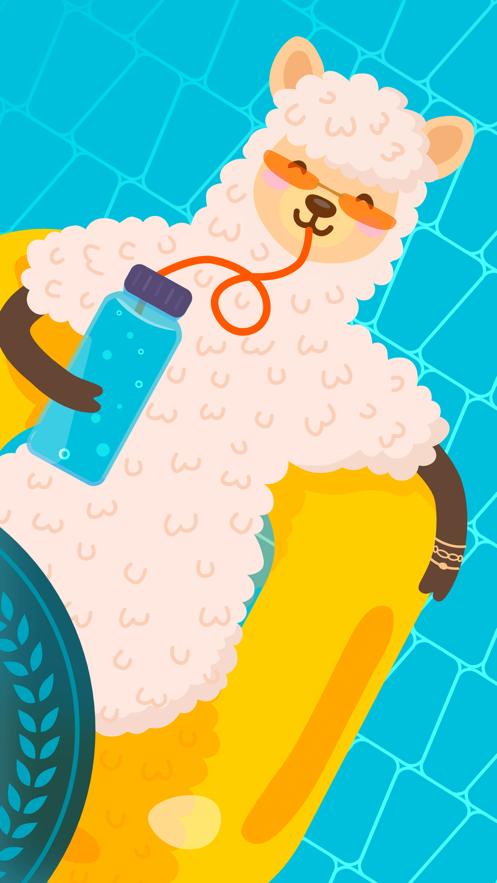 喝水羊驼截图2