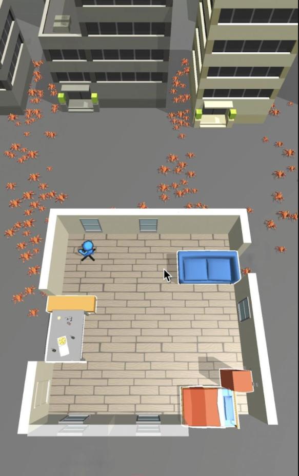 阻挡蜘蛛把自己封锁在里面