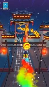 dark黑白牛津地铁跑酷