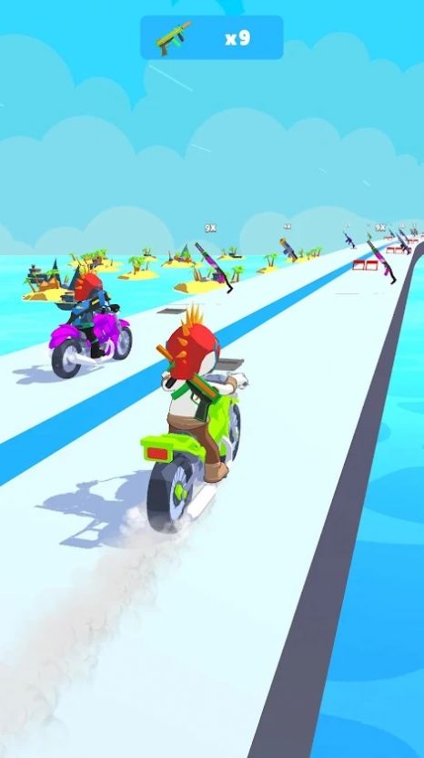 狂怒突袭者游戏安卓版（Shooting Bikes Fury Raider）图片1