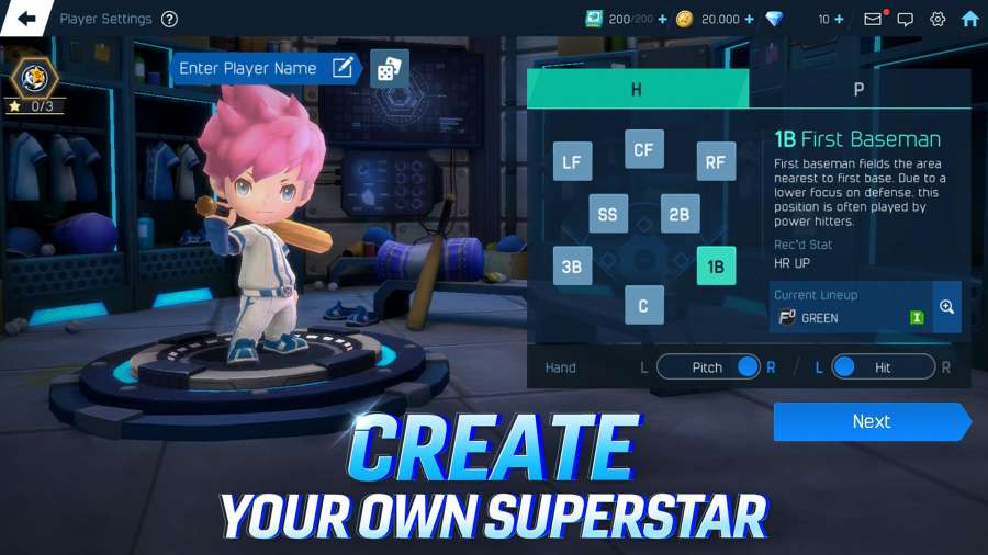 棒球明星2021中文版最新版免费金币免费钻石  v5.1.4