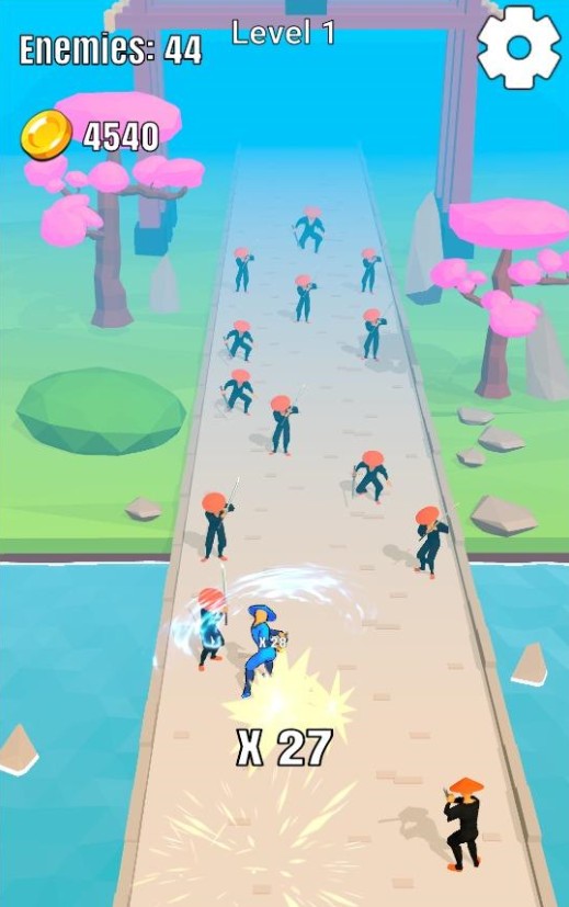 点刺忍者游戏中文版（SliderRun）图片1