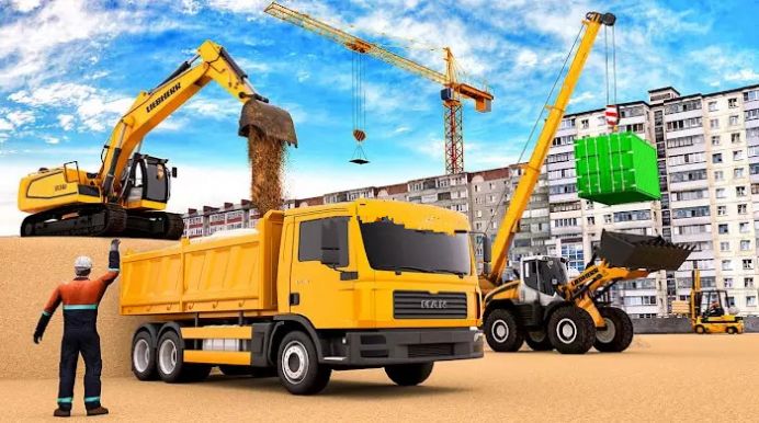 挖掘机房子工作城市 v0.1