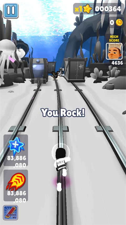地铁跑酷超级黑白水下城定制版 v3.9.0